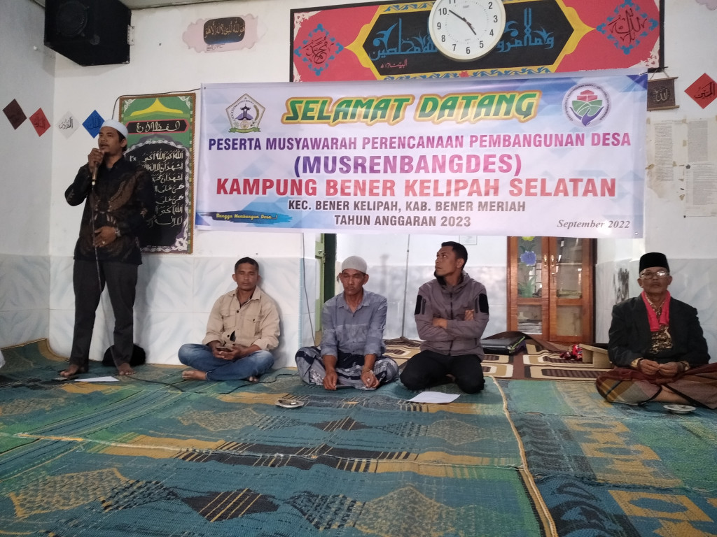 MUSRENBANGDES Kampung Bener Kelipah Selatan